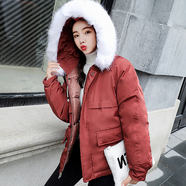 ÚJ Aktuális női téli kabát aszimmetrikus modell több színben