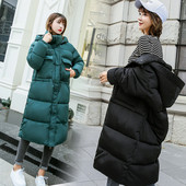 Ежедневно дамско яке дълъг модел с качулка в няколко цвята