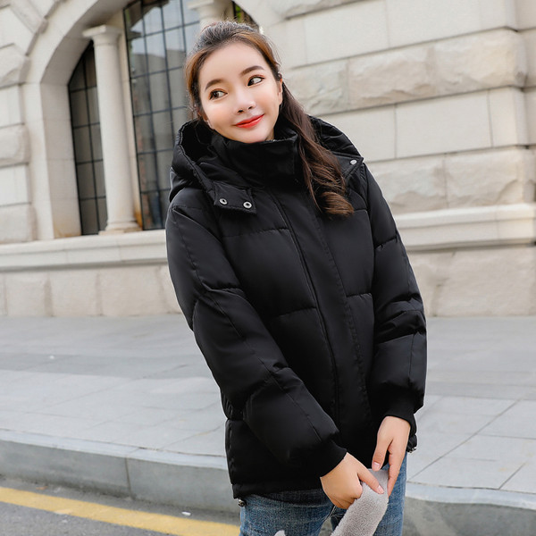 Női alkalmi kabát kapucnival és zsebekkel több színben