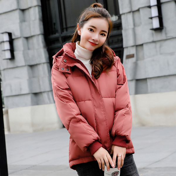 Női alkalmi kabát kapucnival és zsebekkel több színben