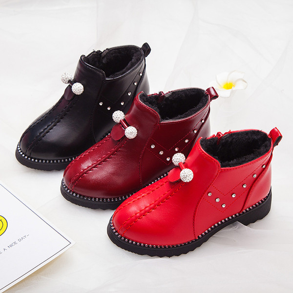 Gyerekcsizma három színben lányoknak díszkövekkel