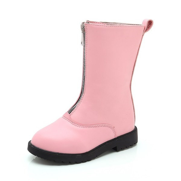 Modern gyerekcsizma elöl cipzárral, három színben