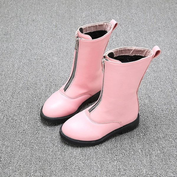 Modern gyerekcsizma elöl cipzárral, három színben