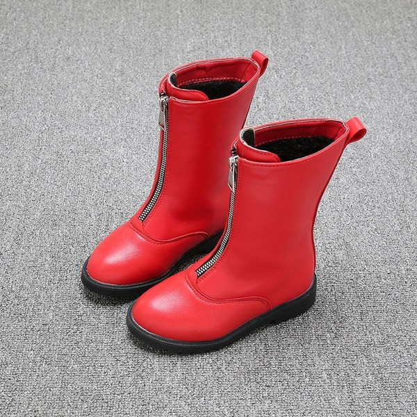 Modern gyerekcsizma elöl cipzárral, három színben