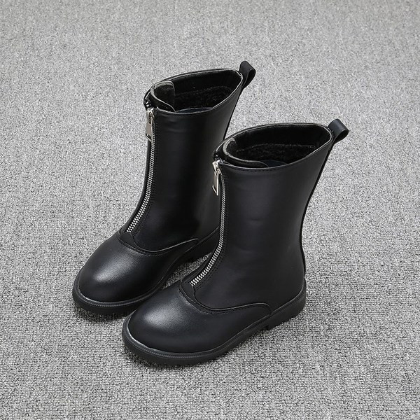 Modern gyerekcsizma elöl cipzárral, három színben