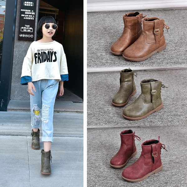 Modern eco bőr csizma lányoknak