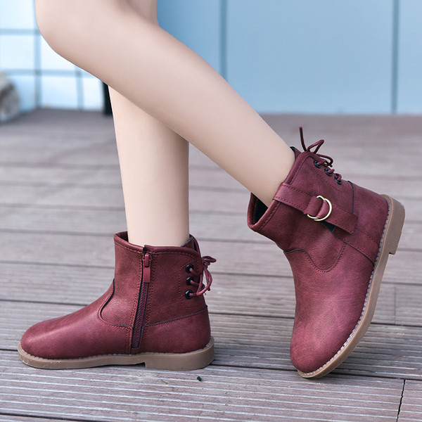 Modern eco bőr csizma lányoknak