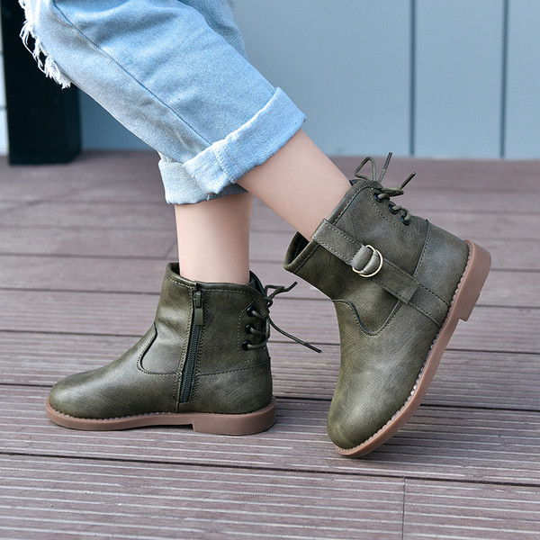 Modern eco bőr csizma lányoknak