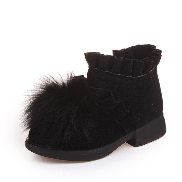 Öko velúrból készült modern gyerekcsizma lányoknak három színben