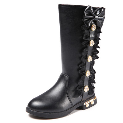 Modern, díszkövekkel díszített csizma lányoknak