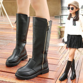 Eko bőrből készült stílusos gyerekcsizma lányoknak, két színben