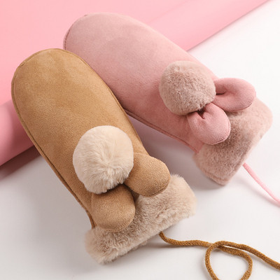 Детски зимни ръкавици за момичета в различни цветове и модели