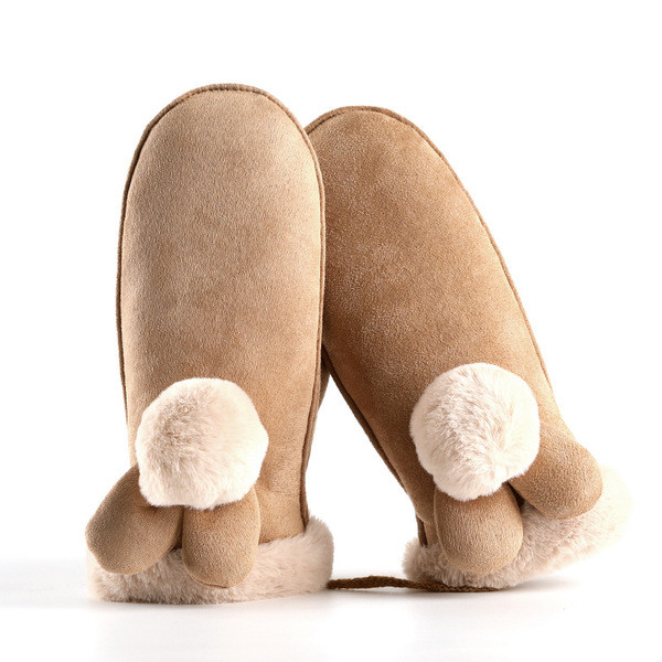 Gyermek téli kesztyű lányoknak különböző színekben és mintákkal