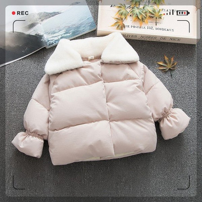 Aktuális gyerekkabát lányoknak pehelygalléros több színben