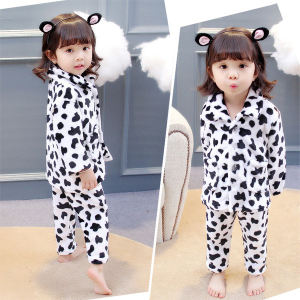 Pijamale de puf pentru copii în două părți în mai multe culori