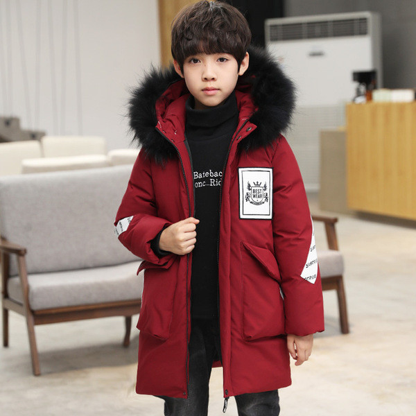Napi gyerek téli kabát hosszú modell kapucnival, több színben