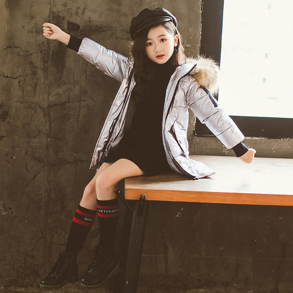 Geaca pentru copii moderna pentru fete cu gluga in mai multe culori