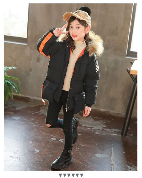 Καθημερινό παιδικό μπουφάν για κορίτσια με γούνι σε δύο χρώματα