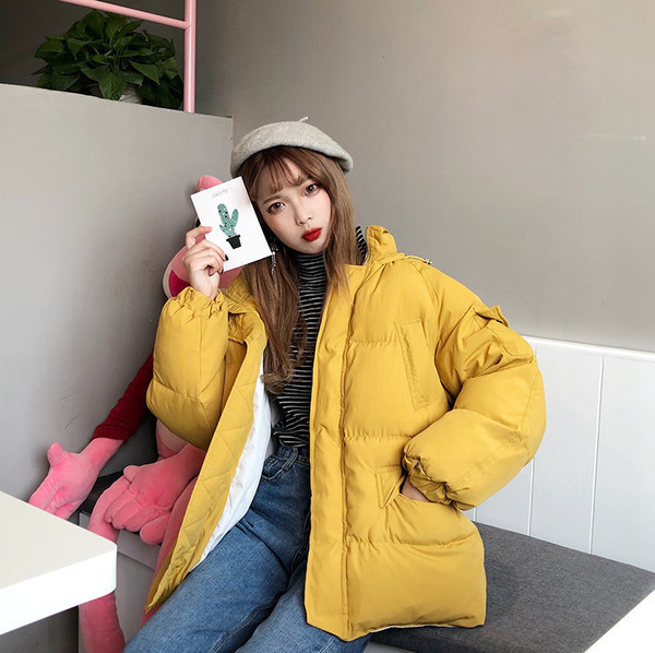 Női modern kabát négy színben - széles modell