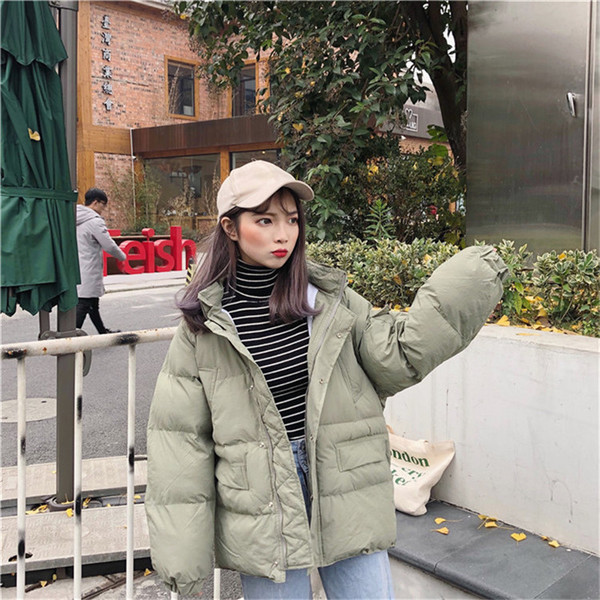 Női modern kabát négy színben - széles modell