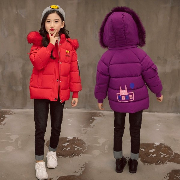 Καθημερινό παιδικό μπουφάν για κορίτσια σε τέσσερα χρώματα