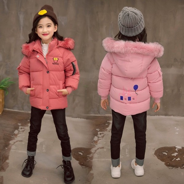 Καθημερινό παιδικό μπουφάν για κορίτσια σε τέσσερα χρώματα