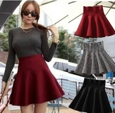 Γυναικεία κομψή φούστα για το φθινόπωρο και το χειμώνα σε τέσσερα χρώματα