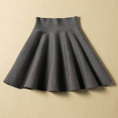 Γυναικεία κομψή φούστα για το φθινόπωρο και το χειμώνα σε τέσσερα χρώματα