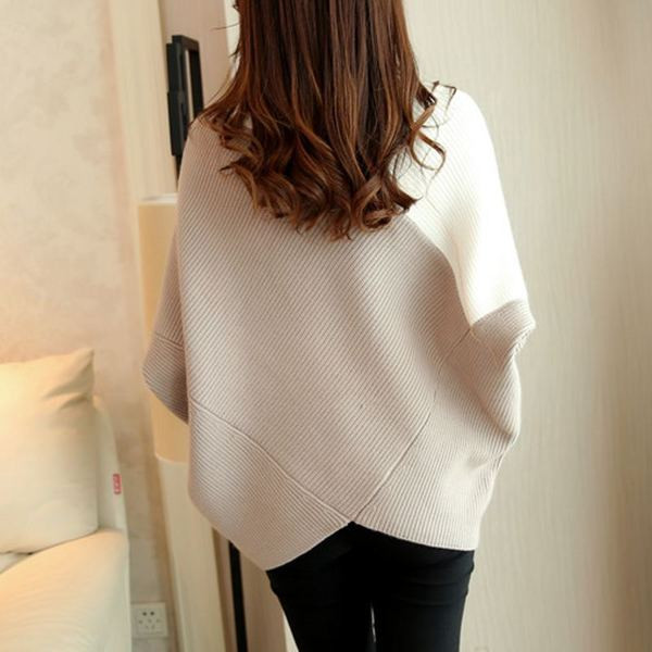 Μοναδικό γυναικείο πουλόβερς με κολάρο πόλο σε τρία χρώματα