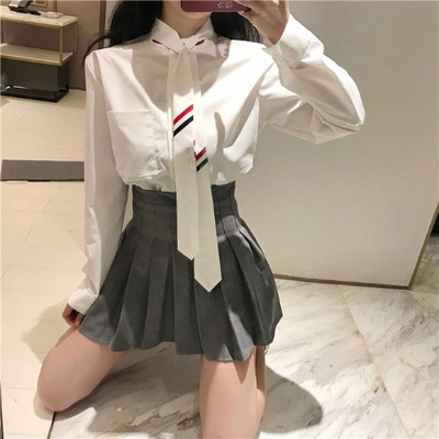 Нова стилна дамска риза в бял цвят