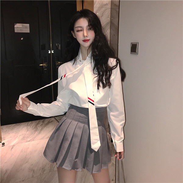 Нова стилна дамска риза в бял цвят