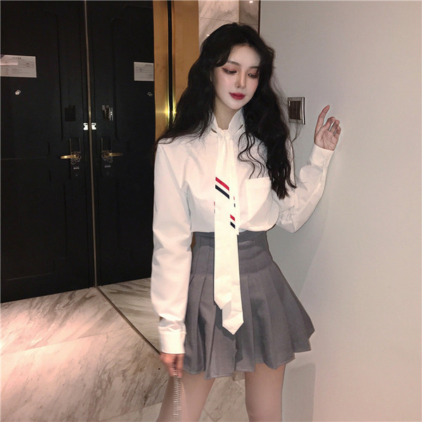 Нова стилна дамска риза в бял цвят