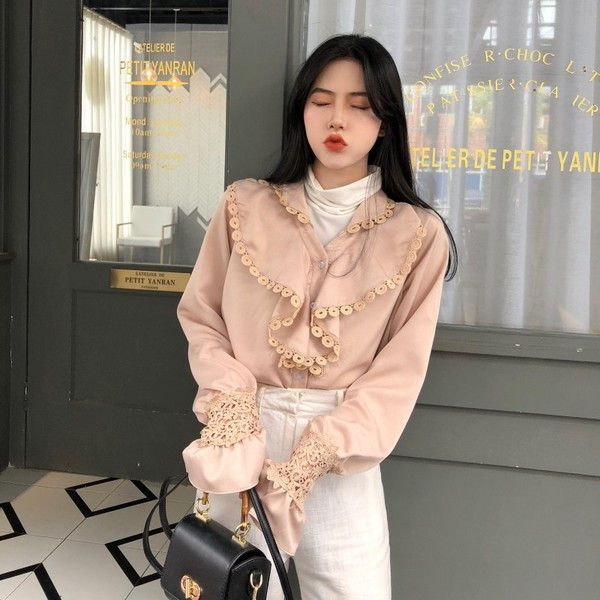 Egyedi női csipkeblúz, két színben