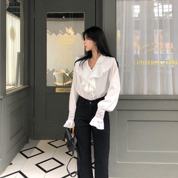 Egyedi női csipkeblúz, két színben