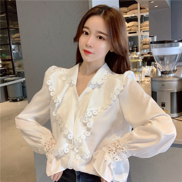 Új elegáns női ing fehér színben