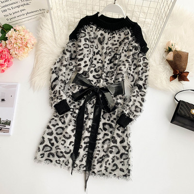 Modern női téli ruha nyitott vállú több színben