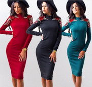 Modern női ruha virágos motívumokkal több színben