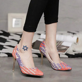 Modern női magassarkú cipő három színben