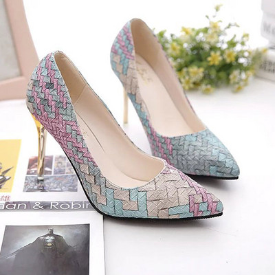 Modern női magassarkú cipő három színben