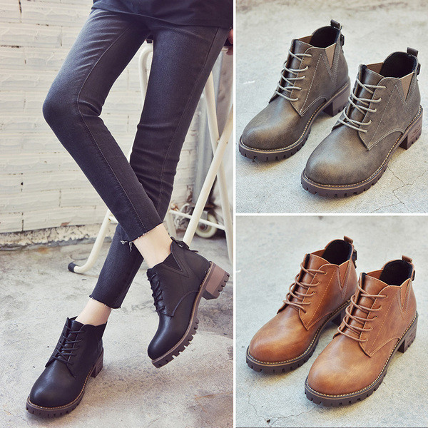 Дамски боти от еко кожа в три цвята