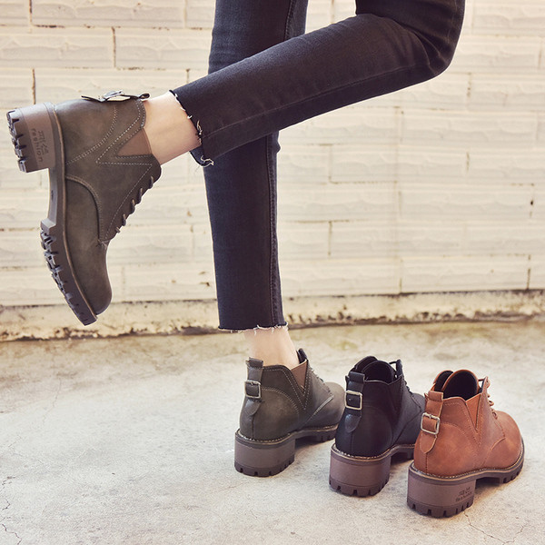 Дамски боти от еко кожа в три цвята