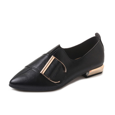 Дамски обувки в няколко цвята с катарама - заострен модел