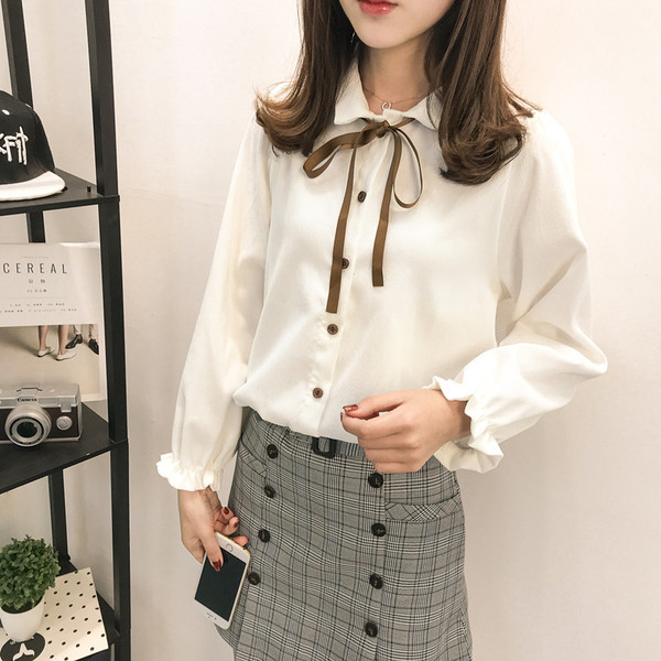 Стилна дамска риза в три цвята с широки ръкави