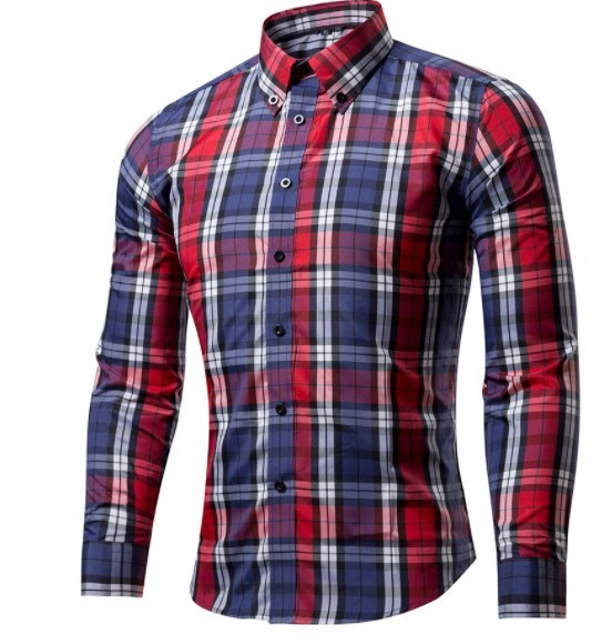 Стилна мъжка риза класически модел в няколко разцветки 