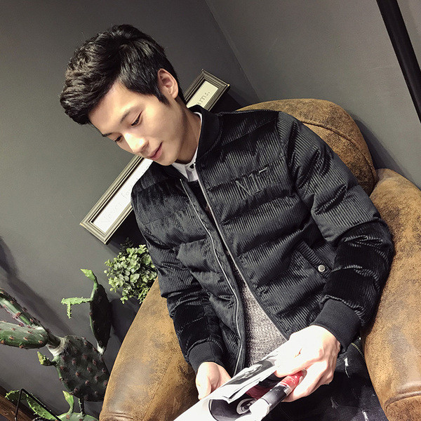 ХИТ Актуално мъжко яке къс модел в черен и кафяв цвят 