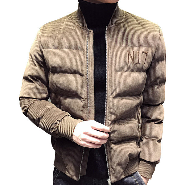 ХИТ Актуално мъжко яке къс модел в черен и кафяв цвят 