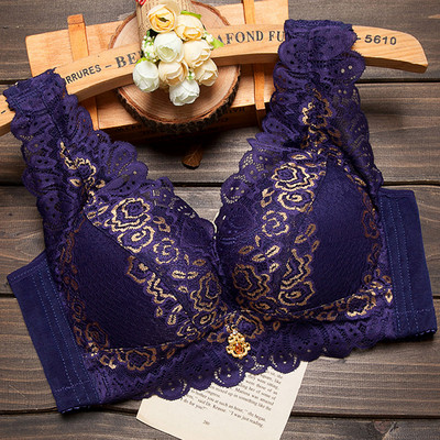 Дамски сутиен с дантела и широки презрамки в няколко цвята