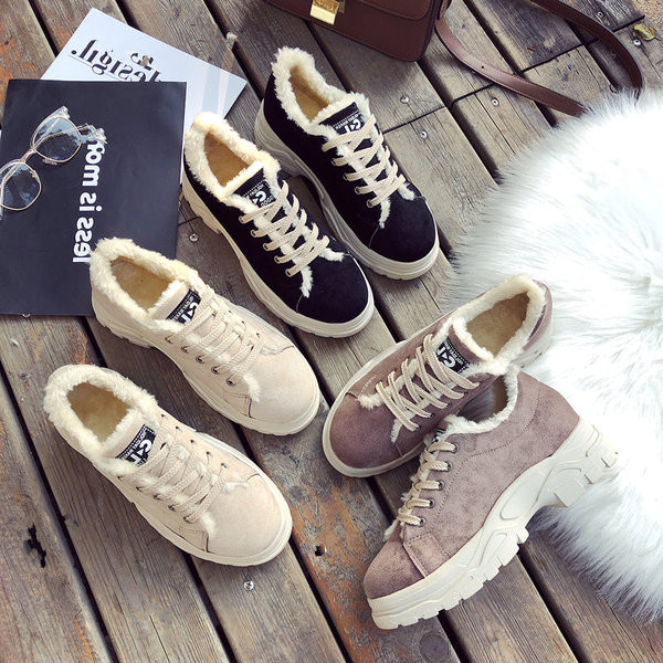 Дамски кецове с топла подплата в няколко цвята