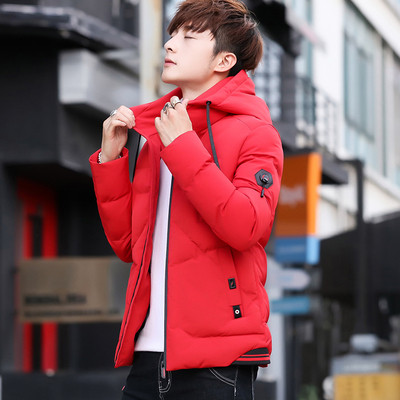 Модерно мъжко яке с качулка в четири цвята