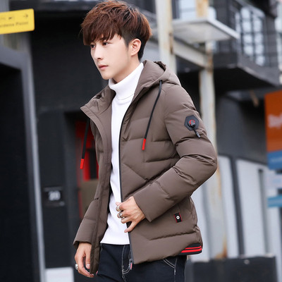 Модерно мъжко яке с качулка в четири цвята